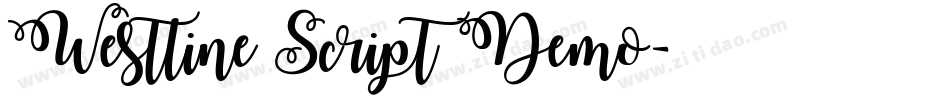 Westline Script Demo字体转换